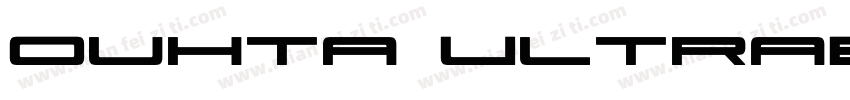 Ouhta UltraBold字体转换